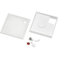 OTTOFOND Duschwanne Set Quadratische Duschwanne, quadratisch, Sanitäracryl, 3-St., 800x800/30 mm