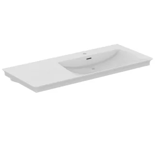 Ideal Standard Möbelwaschtisch La Dolce Vita 1260 mm 1 Hahnloch m.Überlauf Ablage links Weiss, E2633 E263301