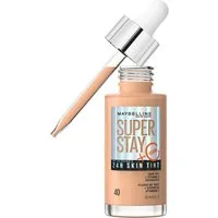 MAYBELLINE NEW YORK Foundation SUPER STAY 24H SKIN TINT MIT VITAMIN C, bietet dank hautähnlicher Pigmente eine leichte bis mittlere Deckkraft
