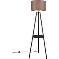 Reality Leuchten LED Stehlampe, Ablagetisch, LED wechselbar, warmweiß, ausgefallen-e moderne dimmbare Tripod-lampe mit Dreibein, Höhe: 152cm