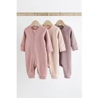 Next Schlafoverall 3er-Pack fußlose Baby-Schlafanzüge (3-tlg)