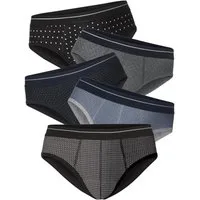 Franco Bettoni Slip (Packung, 5-St) pflegeleicht, im lässigen Retro-Look