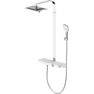Bravat Vienna M Thermostat-Duschsystem 3591562 mit Glasablage, chrom