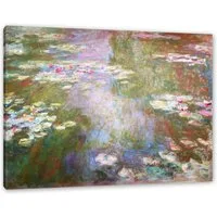 Pixxprint Leinwandbild Claude Monet - Seerosenteich , Claude Monet - Seerosenteich  (1 St), Leinwandbild fertig bespannt, inkl. Zackenaufhänger