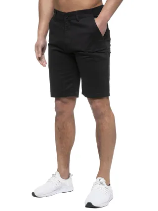 Enzo | Herren Chino Shorts In Schwarz