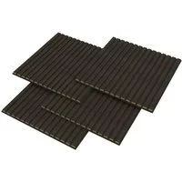 neu.holz 3D Wandpaneel, BxL: 60x60 cm, (Set, 12-tlg) »Vang« mit geradlinigen Lamellen 60x60 cm Eichenoptik, grau