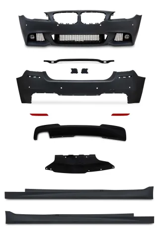 Front Heck Stoßstange Seitenschweller Gitter + NSW Spoiler Sport für BMW F10