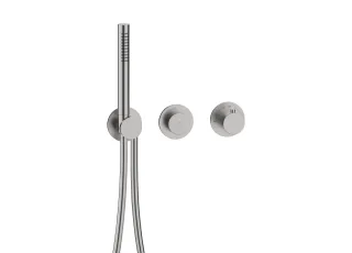 Herzbach MODUL7 PUSH Thermostat-Farbset 1 Verbraucher Edelstahl, 70.701003.1.09 70.701003.1.09