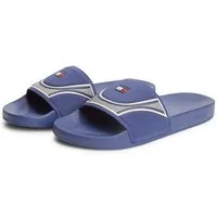 Tommy Jeans TOMMY JEANS SEASONAL POOL SLIDE Pantolette Poolslides, Sommerschuh, Schlupfschuh mit Kontrastbesätzen