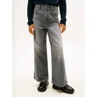 Tommy Hilfiger Straight-Jeans MABEL WIDE LEG GREY JEANS Regular fit, für Kinder bis 16 Jahre