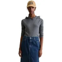 Marc O'Polo DENIM Langarmshirt aus weichem Rippjersey