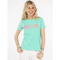Zwillingsherz T-Shirt "MoinZH" Kurzarm, Rundhalsausschnitt, Stickerei, Baumwollmischung