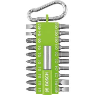 Bosch 21-teiliges Schrauberbit-Set mit Snap-hook, Hellgrün hellgrün - 2607002823