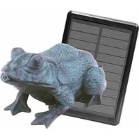 Heissner Wasserspeier Heissner SOLAR Teichfigur 'Frosch' mit Wasserspiel (1 St)