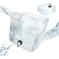 relaxdays Kanister Faltbarer Wasserkanister im 4er Set (4 St), 20 Liter