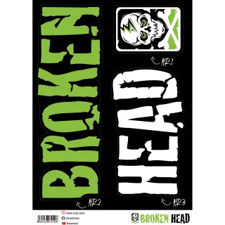 Broken Head Aufkleber Set A3 Set ""Basic-BIG""