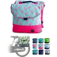 BambiniWelt by Rafael K. Gepäckträgertasche Gepäckträgertasche Fahrradtasche für Kinder z.B. für Puky Räder (M1), eingenähte Reflektorstreifen für mehr Sicherheit in der Dämmerung