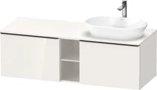 Duravit D-Neo Konsolenwaschtischunterbau wandhängend Weiß Hochglanz 1400x550x459 mm - DE4950RBD22000 DE4950RBD220000