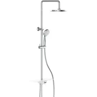 Schütte Brausegarnitur Aquastar, Höhe 113 cm, Regendusche ohne Armatur, Duschsystem mit Ablage, mit 5 Funktionen