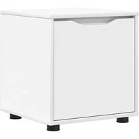vidaXL Midischrank Badezimmerschrank 40,5 x 40 x 44 cm Holzwerkstoff Weiß (1-St)