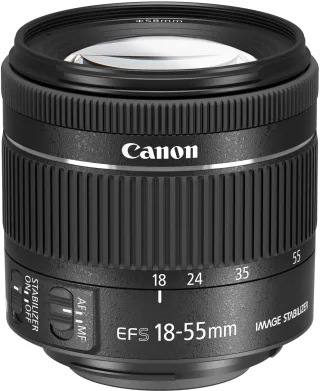 Canon EF-S 18-55mm 1:40-56 IS STM schwarz