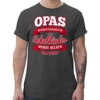 Shirtracer T-Shirt Opas wurden geschaffen weil Enkelkinder wahre Helden brauchen Opa Geschenke