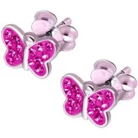 schmuck23 Paar Ohrstecker Kinder Ohrringe Schmetterling 925 Silber, Schmuck für Kinder Damen und Mädchen