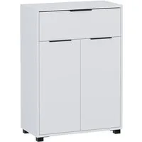 Vicco Midischrank Alina, Weiß, 60 x 86 cm mit 1 Schublade und 2 Türen (1-St)