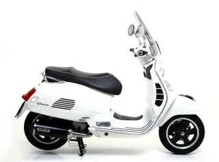 Sport Auspuff Komplettanlage Arrow "URBAN" Alu BLACK Vespa GTS 125/300 Bj. 2008-2016 +Kat/e-geprüft