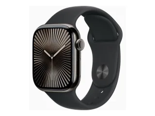 Apple Watch Series 10 (GPS + Cellular) 42mm Titan Schiefer mit Sportarmband M/L schwarz | mwxh3qf/a |