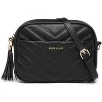 Miss Lulu Schultertasche Umhängetasche Damen mit Goldener Hardware – Mittelgroße Crossbody Bag