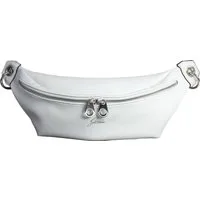 Glüxklee Gürteltasche Glüxklee grau Bauchtasche Kunstleder (Gürteltasche), Damen, Jugend Kunstleder Gürteltasche, grau, hellgrau ca. 34cm