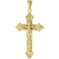 trendor Kreuzanhänger 41058, Kreuz-Anhänger mit Korpus Gold 333 (8 Karat) 45 x 29 mm