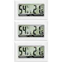 MAVORI Raumthermometer und Hygrometer innen mit sehr präzisen Messwerten, 3-tlg., Hygrometer mit Thermometer digital