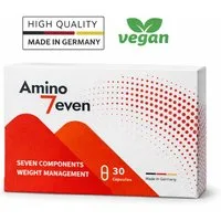 Amino 7even Amino-Komplex–mit L-Carnitin, L-Arginin, L-Theanin, Leucin & Prolin Kapseln, 30 er Packung à 30 St., 1 g, 7-fach Formel, vegan, Made in Germany