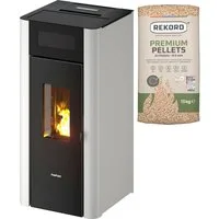 Freepoint Pelletofen Amaranto 9, 9,5 kW, Zeitbrand