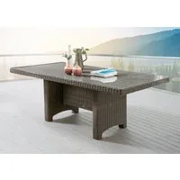 Destiny Gartentisch LUNA, (165x75x90cm), Aluminium, Polyrattan