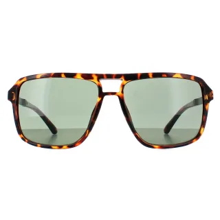 Guess Aviator Unisex Dunkel Havanna Grün GF5085