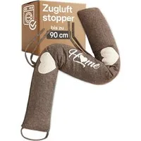 Praknu Zugluftstopper Zugluftstopper 90cm - Waschbarer Bezug - Energiesparend - Extra, Einzeln, 1-tlg., Einzelartikel, Effektiver Kältestopp vor Zugluft unter der Tür - Wärmedämmung