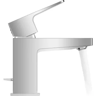 Duravit S MinusFlow Manhattan Waschtischarmatur MH1012001010 Ausladung 95mm, mit Zugstangen-Ablaufgarnitur, chrom