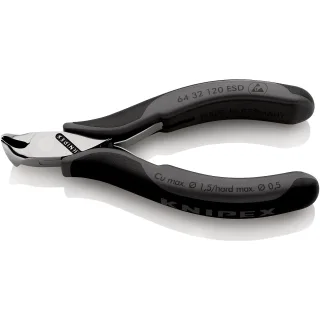 KNIPEX Elektronik-Schrägschneider ESD - 6432120ESD