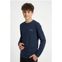 Jack & Jones Junior Langarmshirt JJCOLLEGE LOGO TEE LS CREW 2PK MP JNR (Packung, 2-tlg)