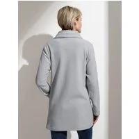 Sieh an! Fleecejacke Long-Fleecejacke Langarm