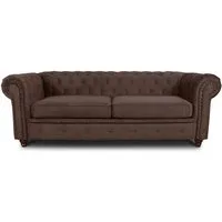 Sofnet Sofa Asti 3, Chesterfield Sofa 3-er, Sofagarnitur, Glamour Couch