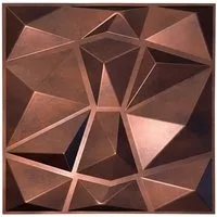 IKHEMalarka 3D Wandpaneel 3D Paneele PVC Kunststoffpaneele, BxL: 50,00x50,00 cm, 0,25 qm, (1 Stück, 3D Wandpaneele Deckenpaneele) hochwertige & harte PVC 3D Platten Wand & Decke