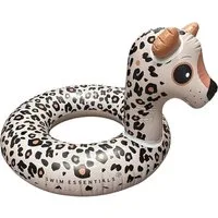 Swim Essentials Schwimmring Schwimmring 95 cm Beige Leopard, Schwimmreifen Reifen Ring Schwimmhilfe