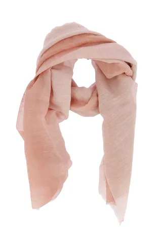 signe nature - Leichter Schal beige/pink - Gr. - OS