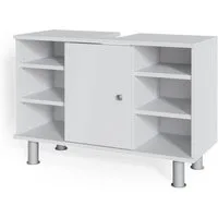 Vicco Waschbeckenunterschrank Fynn, Weiß, 80 x 54 cm (1-St)