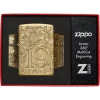 Zippo Feuerzeug Armor Case Tumbled Brass Messing Deep Carved 1932 Filigree, Zippo Neuheit Herbst 2025