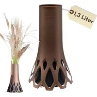 GarPet Bodenvase Grabvase mit Sockel Friedhofvase Grab Vase Friedhof Wetterfeste Vase